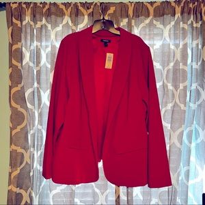 COPY - NWT red long line blazer from. Torrid